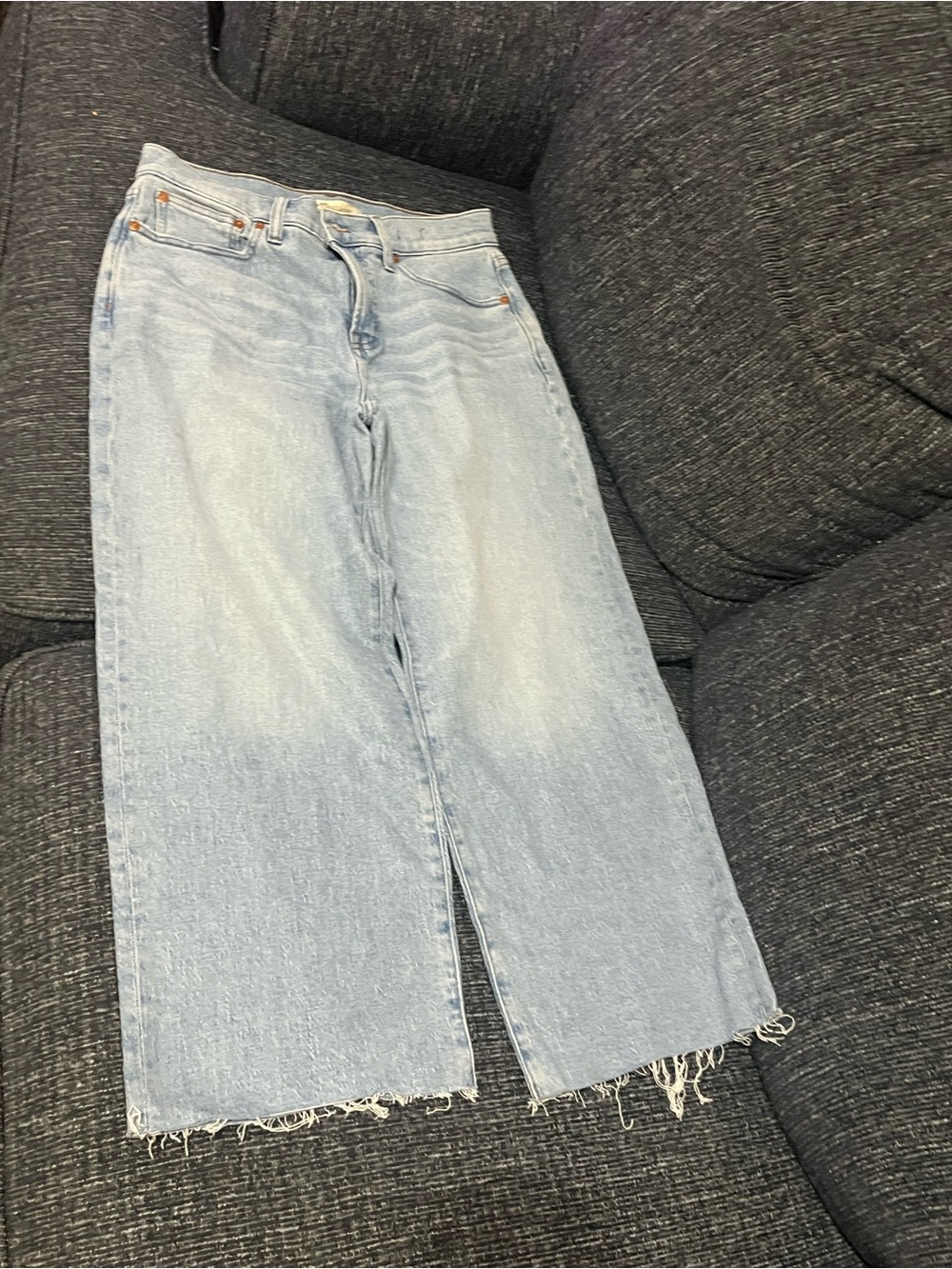 Madewell- Light Wash Women’s Wide-Leg Jeans - Light Blue- size 29P